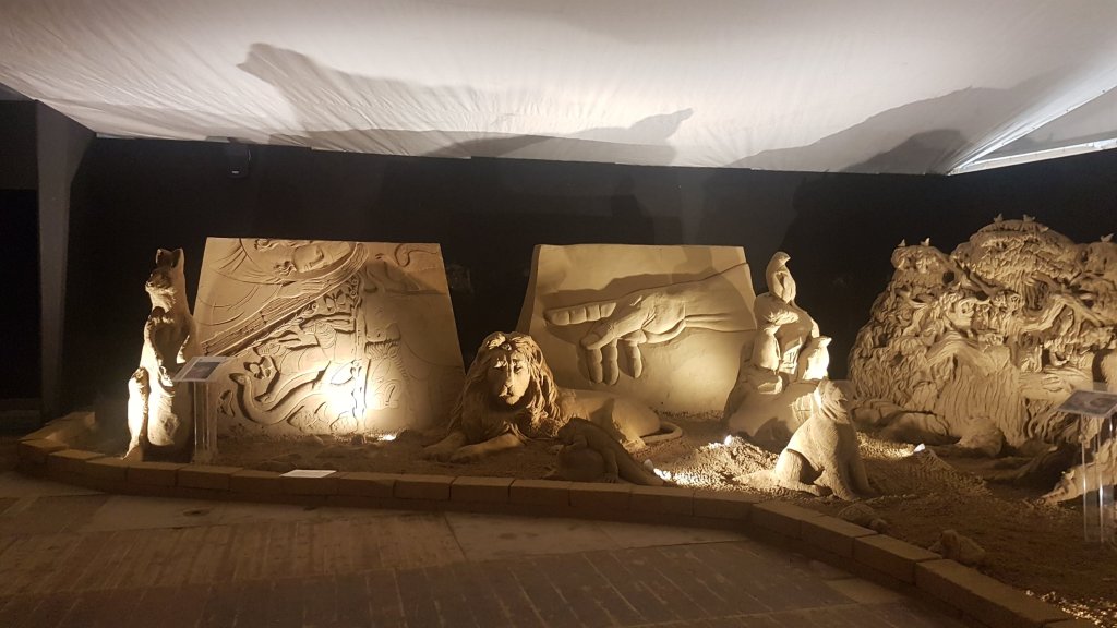 presepe di sabbia Lignano 2019