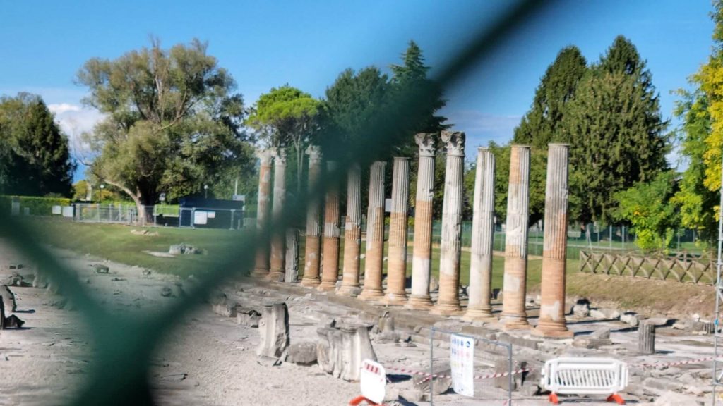 il foro romano di Aquileia in ristrutturazione